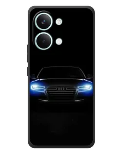 Чехол для Xiaomi Poco X8 Pro Max с картинкой «Audi в неоне»