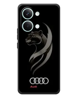 Чехол для Xiaomi Poco X8 Pro Max с картинкой «Графика — пантера и Audi»