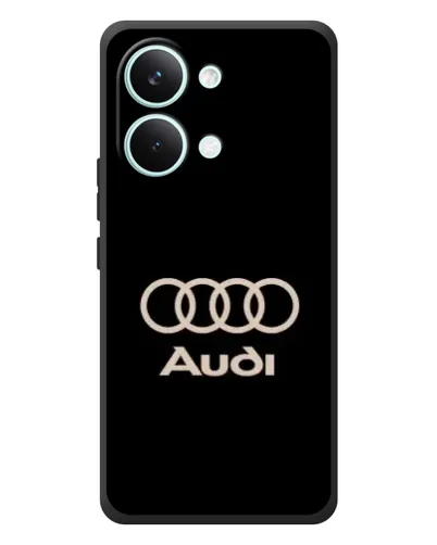 Чехол для Xiaomi Poco X8 Pro Max с картинкой «Audi — золотой логотип»