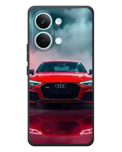 Чехол для Xiaomi Poco X8 Pro Max с картинкой «Audi RS — красный стиль»