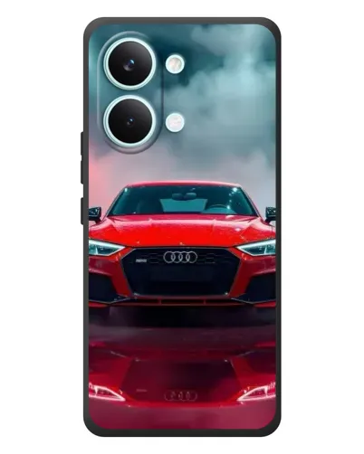 Чехол для Xiaomi Poco X8 Pro Max с картинкой «Audi RS — красный стиль»