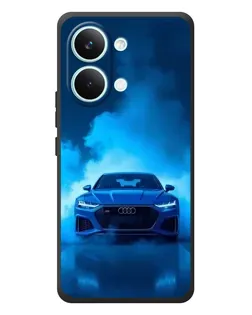 Чехол для Xiaomi Poco X8 Pro Max с картинкой «Audi — голубая энергия»