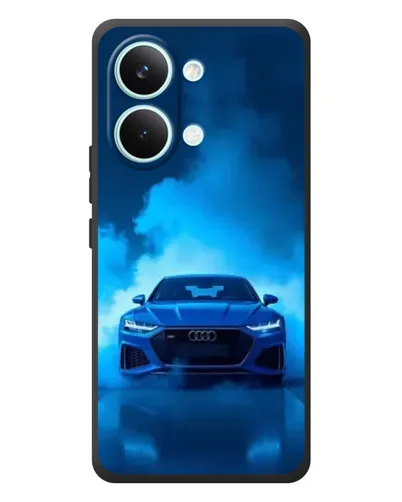 Чехол для Xiaomi Poco X8 Pro Max с картинкой «Audi — голубая энергия»