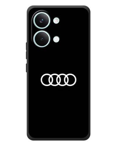 Чехол для Xiaomi Poco X8 Pro Max с картинкой «Audi White Logo»