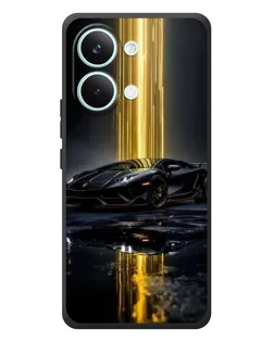 Чехол для Xiaomi Poco X8 Pro Max с картинкой «Ночной Lamborghini драйв»