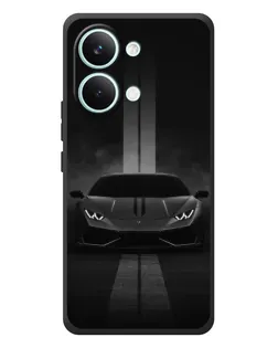 Чехол для Xiaomi Poco X8 Pro Max с картинкой «Lamborghini симметрия дорог»