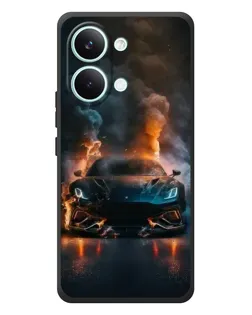 Чехол для Xiaomi Poco X8 Pro Max с картинкой «Lamborghini дымная эстетика»