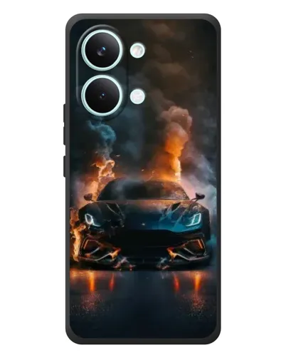 Чехол для Xiaomi Poco X8 Pro Max с картинкой «Lamborghini дымная эстетика»