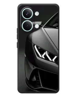 Чехол для Xiaomi Poco X8 Pro Max с картинкой «Lamborghini фары детализация»