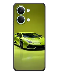 Чехол для Xiaomi Poco X8 Pro Max с картинкой «Салатовый Lamborghini Huracan»