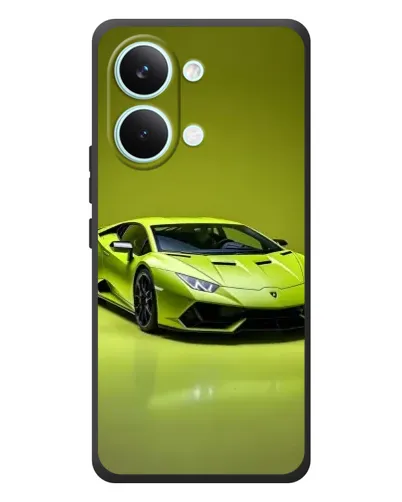 Чехол для Xiaomi Poco X8 Pro Max с картинкой «Салатовый Lamborghini Huracan»