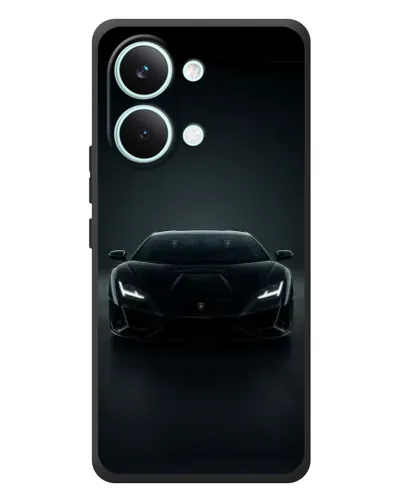 Чехол для Xiaomi Poco X8 Pro Max с картинкой «Черный Lamborghini Aventador»