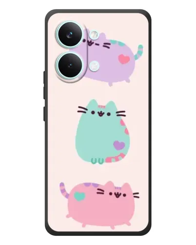 Чохол для Xiaomi Poco X8 Pro Max з картинкою «Pusheen тріо» Чохол для Xiaomi Poco X8 Pro Max з картинкою «Pusheen тріо»