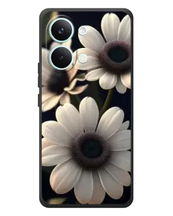 Чехол для Xiaomi Poco X8 Pro Max с картинкой «Белые маргаритки макро»