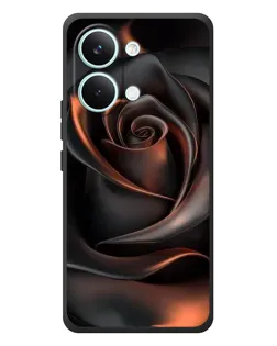 Чехол для Xiaomi Poco X8 Pro Max с картинкой «Шелковая черная роза»