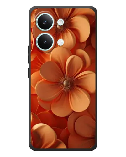 Чехол для Xiaomi Poco X8 Pro Max с картинкой «Оранжевый макро цветок»