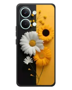 Чехол для Xiaomi Poco X8 Pro Max с картинкой «Подсолнух и ромашка»