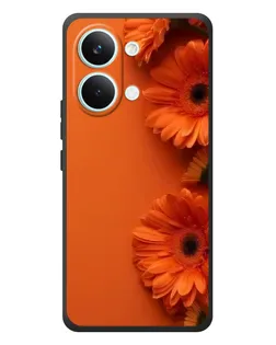 Чехол для Xiaomi Poco X8 Pro Max с картинкой «Оранжевые герберы»