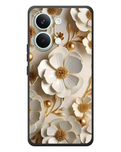 Чехол для Xiaomi Poco X8 Pro Max с картинкой «Белие бумажние  цвети»