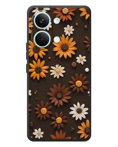 Чехол для Xiaomi Poco X8 Pro Max с картинкой «Узор из маленьких подсолнухов»