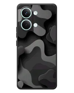 Чехол для Xiaomi Poco X8 Pro Max с картинкой «Темный абстрактный камуфляж»