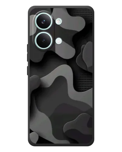 Чехол для Xiaomi Poco X8 Pro Max с картинкой «Темный абстрактный камуфляж»
