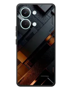 Чехол для Xiaomi Poco X8 Pro Max с картинкой «Черные геометрические блоки»