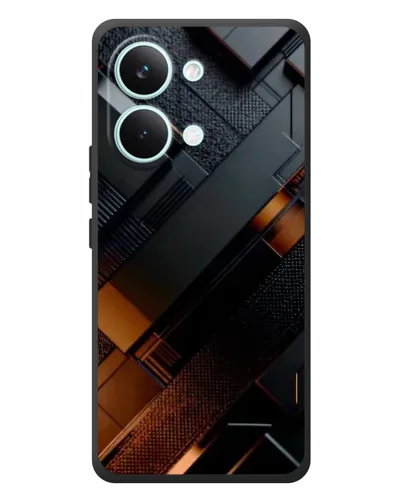 Чехол для Xiaomi Poco X8 Pro Max с картинкой «Черные геометрические блоки»
