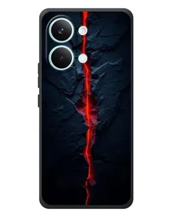Чехол для Xiaomi Poco X8 Pro Max с картинкой «Kрасная лавовая трещина»