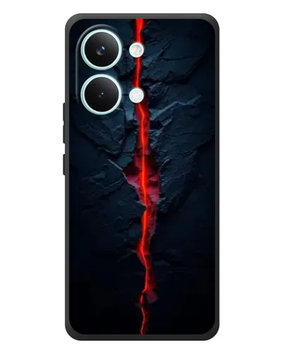 Чехол для Xiaomi Poco X8 Pro Max с картинкой «Kрасная лавовая трещина»