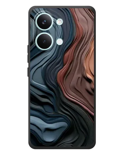 Чехол для Xiaomi Poco X8 Pro Max с картинкой «Цветные волны каньона»