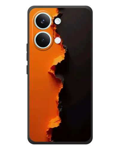 Чехол для Xiaomi Poco X8 Pro Max с картинкой «Оранжевый разлом»