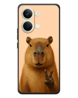 Чехол для Xiaomi Poco X8 Pro Max с картинкой «Капибара виктория»