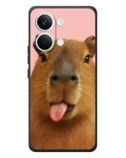 Чехол для Xiaomi Poco X8 Pro Max с картинкой «Капибара с языком»