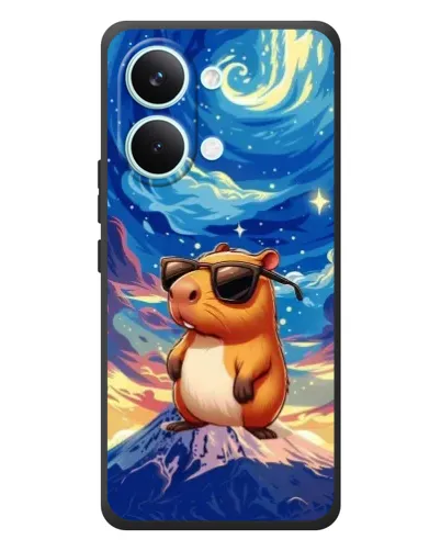Чехол для Xiaomi Poco X8 Pro Max с картинкой «Капибара Ван Гога»