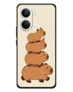 Чехол для Xiaomi Poco X8 Pro Max с картинкой «Башня из капибар»