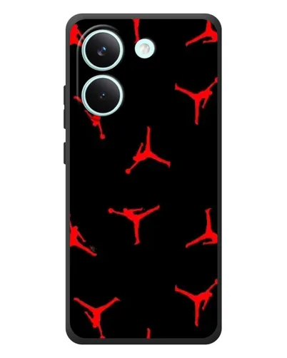 Чохол для Xiaomi Poco X8 Pro з картинкою «Jordan Red Pattern»