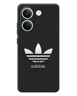 Чохол для Xiaomi Poco X8 Pro з картинкою «Adidas Карбонова текстура»