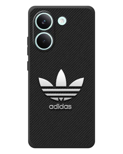 Чохол для Xiaomi Poco X8 Pro з картинкою «Adidas Карбонова текстура»
