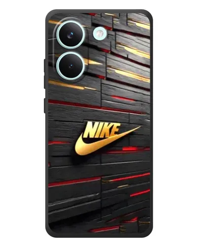 Чохол для Xiaomi Poco X8 Pro з картинкою «Золотий Nike на металі»