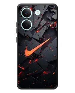 Чохол для Xiaomi Poco X8 Pro з картинкою «Nike — ефект розломів»