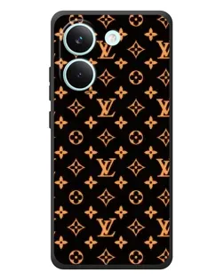 Чохол для Xiaomi Poco X8 Pro з картинкою «Золота монограма LV»