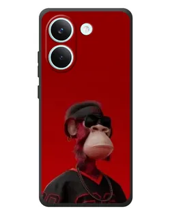 Чохол для Xiaomi Poco X8 Pro з картинкою «Bored Ape в червоному» Чохол для Xiaomi Poco X8 Pro з картинкою «Bored Ape в червоному»