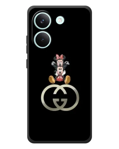 Чохол для Xiaomi Poco X8 Pro з картинкою «Мінні Маус на лого»