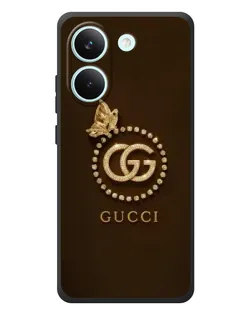 Чохол для Xiaomi Poco X8 Pro з картинкою «Gucci — золотий метелик»