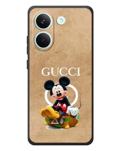 Чохол для Xiaomi Poco X8 Pro з картинкою «Міккі Маус Gucci — крафт»