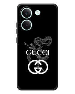 Чохол для Xiaomi Poco X8 Pro з картинкою «Gucci — срібна змія»