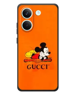 Чохол для Xiaomi Poco X8 Pro з картинкою «Міккі Маус Gucci — помаранч»