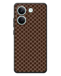 Чохол для Xiaomi Poco X8 Pro з картинкою «Gucci — шоколадна сітка» Чохол для Xiaomi Poco X8 Pro з картинкою «Gucci — шоколадна сітка»