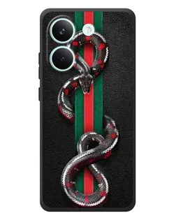 Чохол для Xiaomi Poco X8 Pro з картинкою «Gucci — змія на смузі» Чохол для Xiaomi Poco X8 Pro з картинкою «Gucci — змія на смузі»